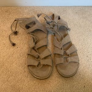 Suede Strappy Sandals